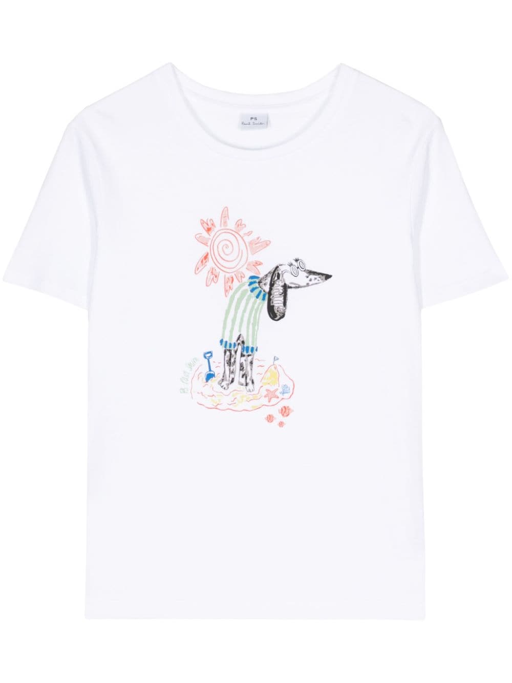 PS Paul Smith illustration-style print T-shirt - White von PS Paul Smith