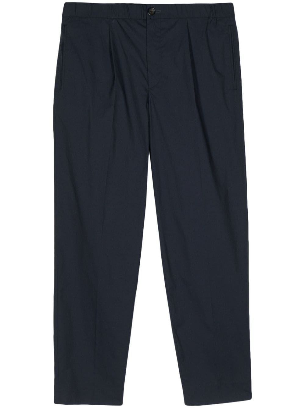 PS Paul Smith logo-appliqué straight-leg trousers - Blue von PS Paul Smith