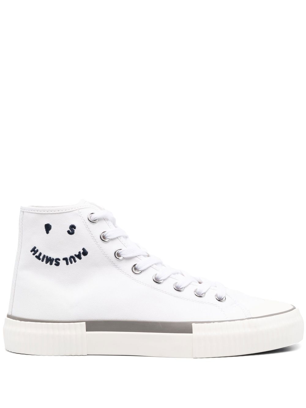 PS Paul Smith logo-embroidered high-top sneakers - White von PS Paul Smith