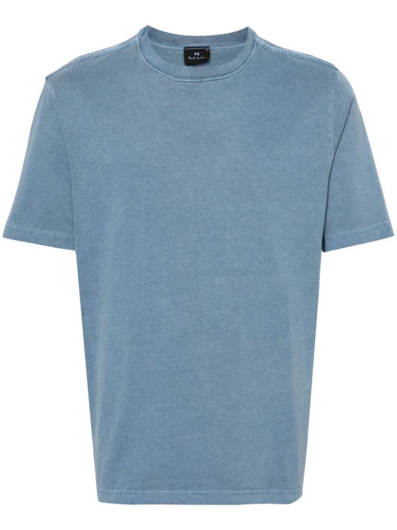 PS Paul Smith logo-patch cotton T-shirt - Blue von PS Paul Smith