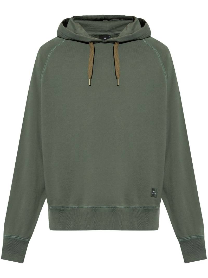 PS Paul Smith logo-patch hoodie - Green von PS Paul Smith