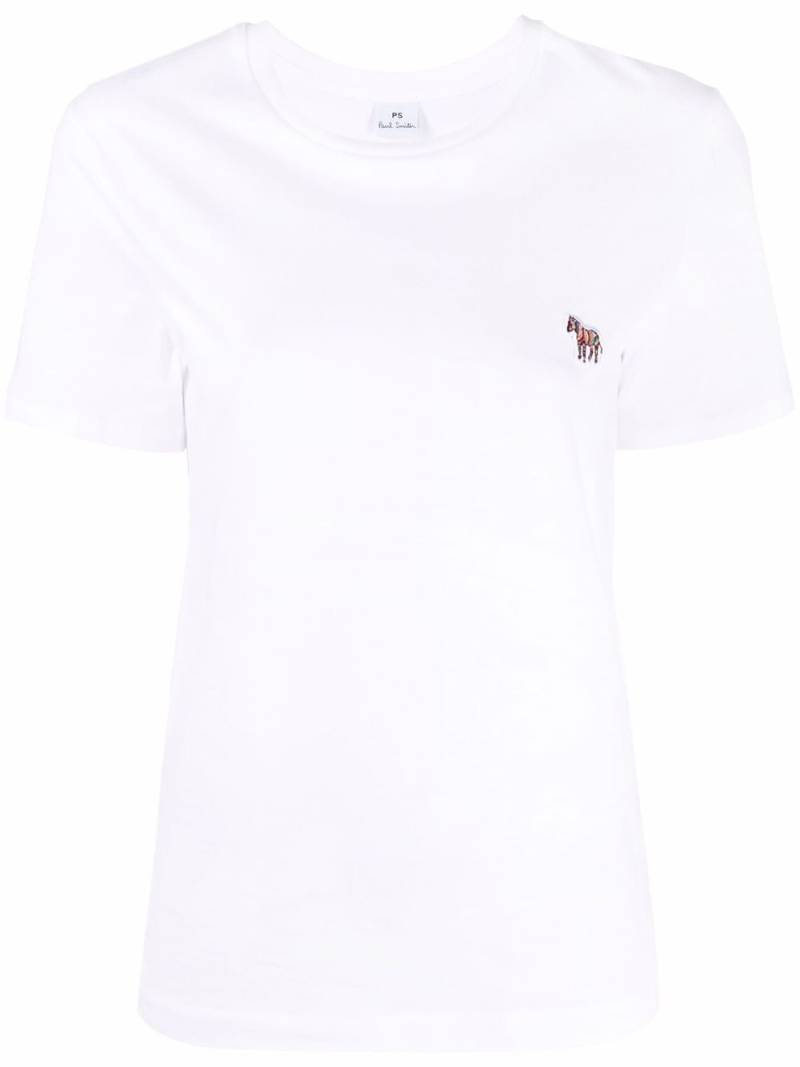 PS Paul Smith logo-patch organic cotton T-shirt - White von PS Paul Smith