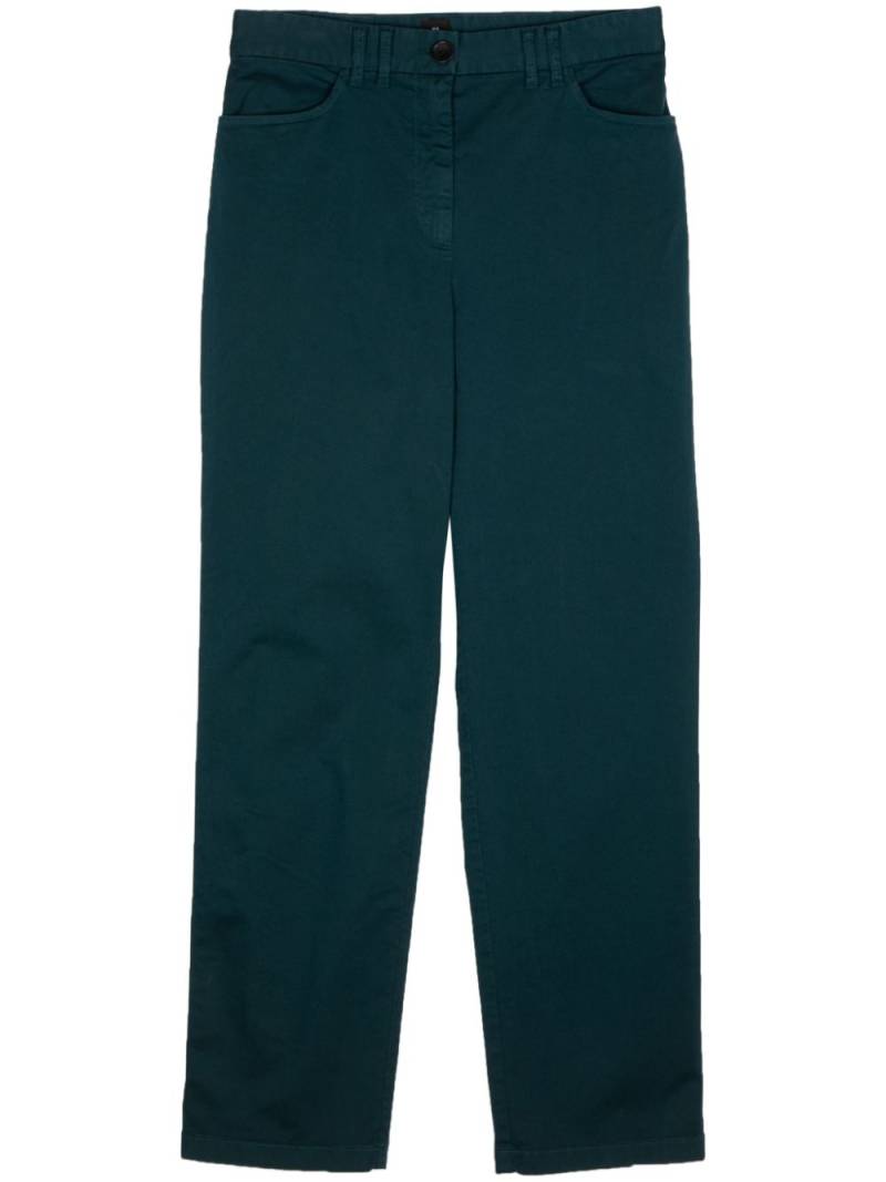 PS Paul Smith logo-patch organic cotton-blend trousers - Blue von PS Paul Smith