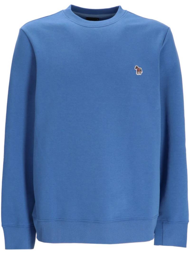 PS Paul Smith logo-patch organic-cotton sweatshirt - Blue von PS Paul Smith