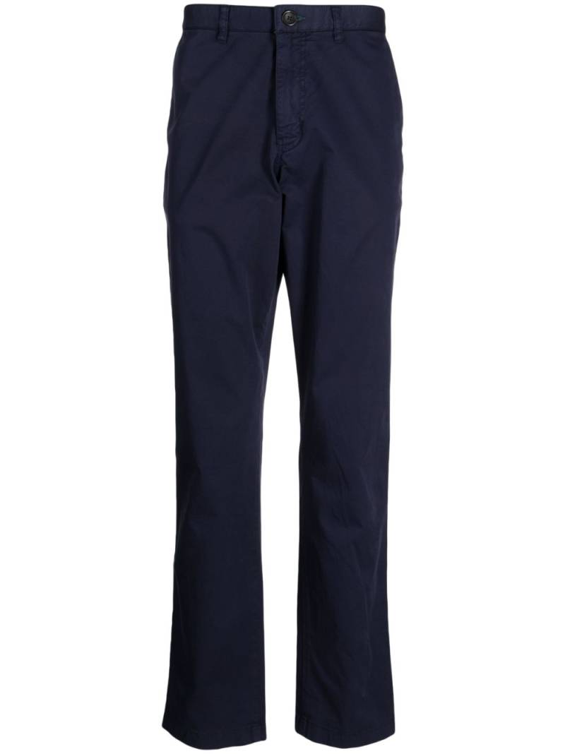 PS Paul Smith logo-patch straight-leg trousers - Blue von PS Paul Smith