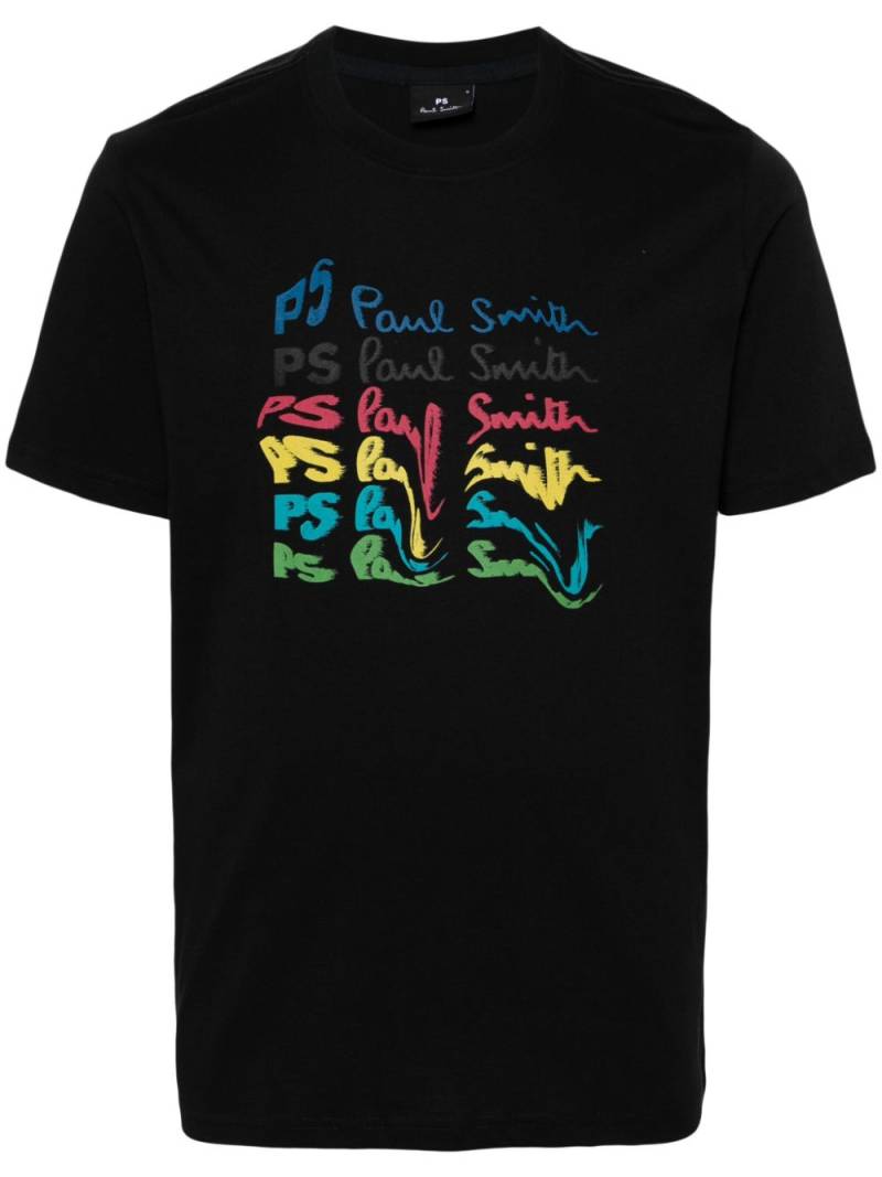 PS Paul Smith logo-print cotton T-shirt - Black von PS Paul Smith