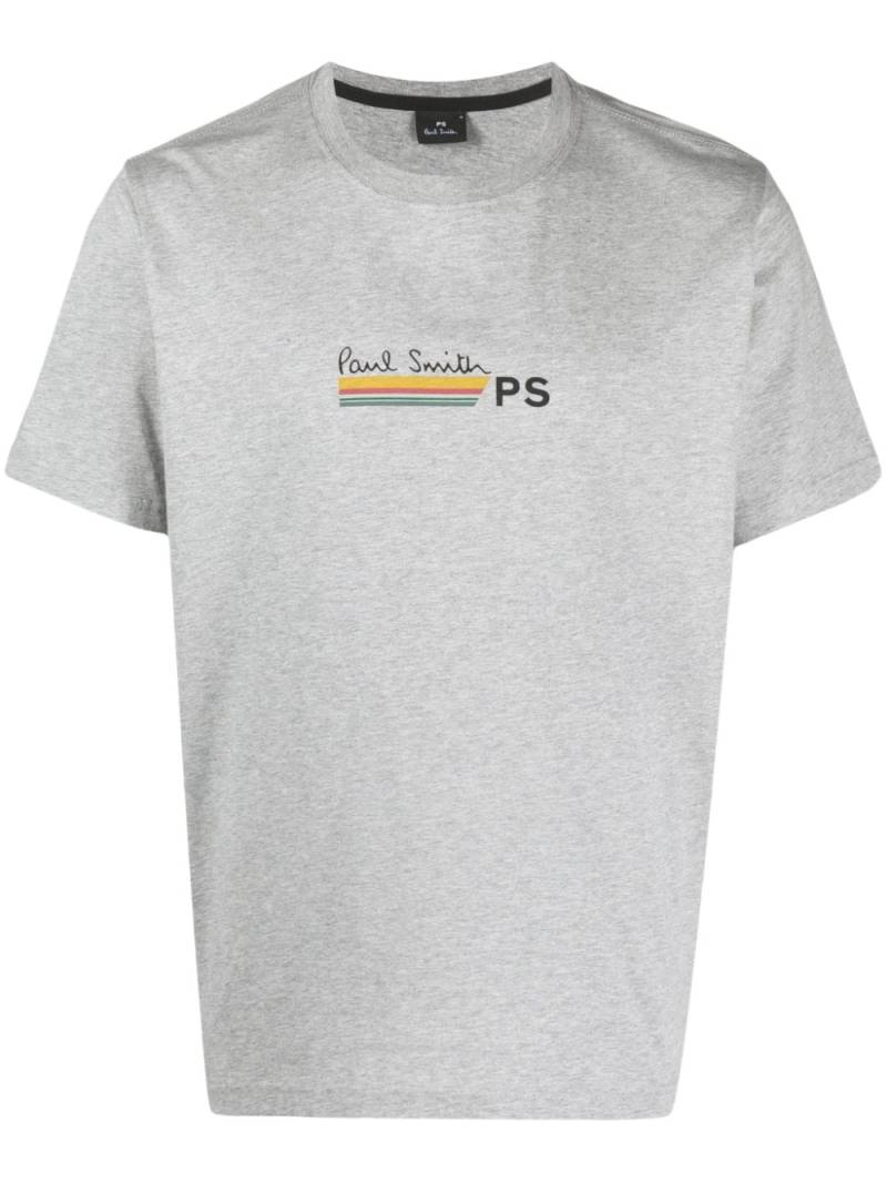 PS Paul Smith logo-print cotton T-shirt - Grey von PS Paul Smith