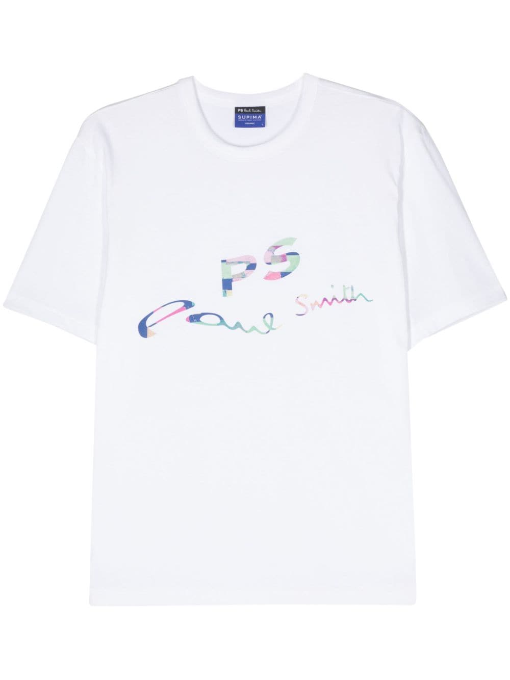 PS Paul Smith logo-print cotton T-shirt - White von PS Paul Smith