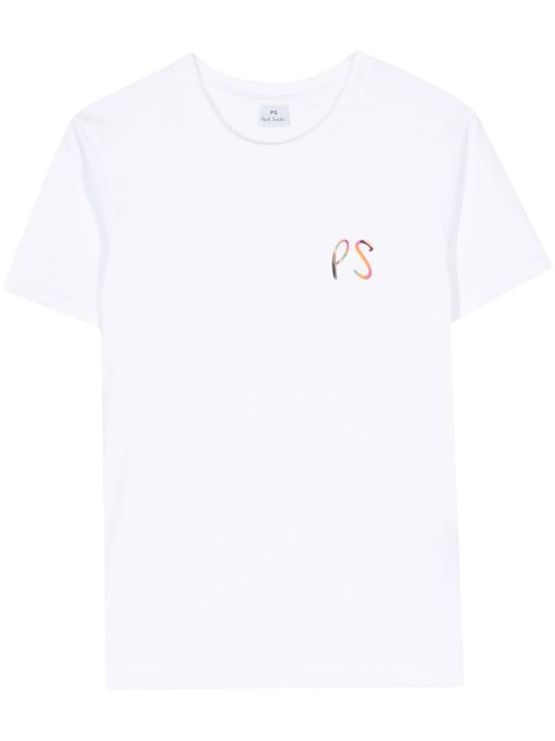 PS Paul Smith logo-print cotton T-shirt - White von PS Paul Smith