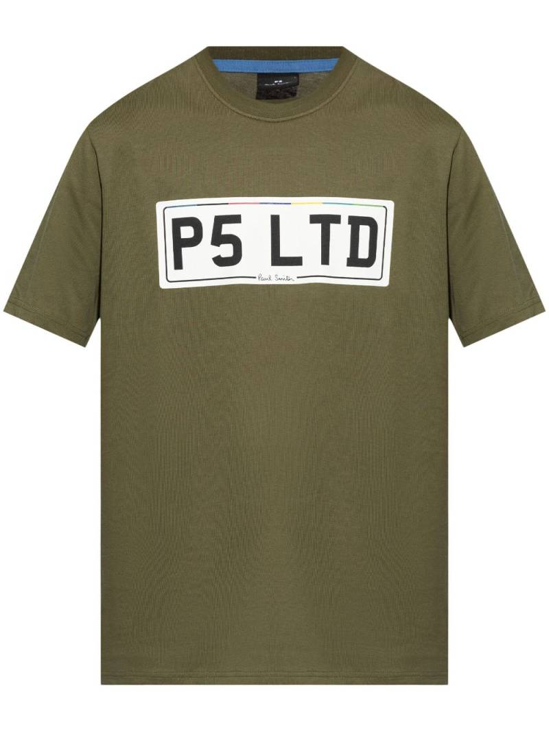 PS Paul Smith logo-print organic cotton T-shirt - Green von PS Paul Smith