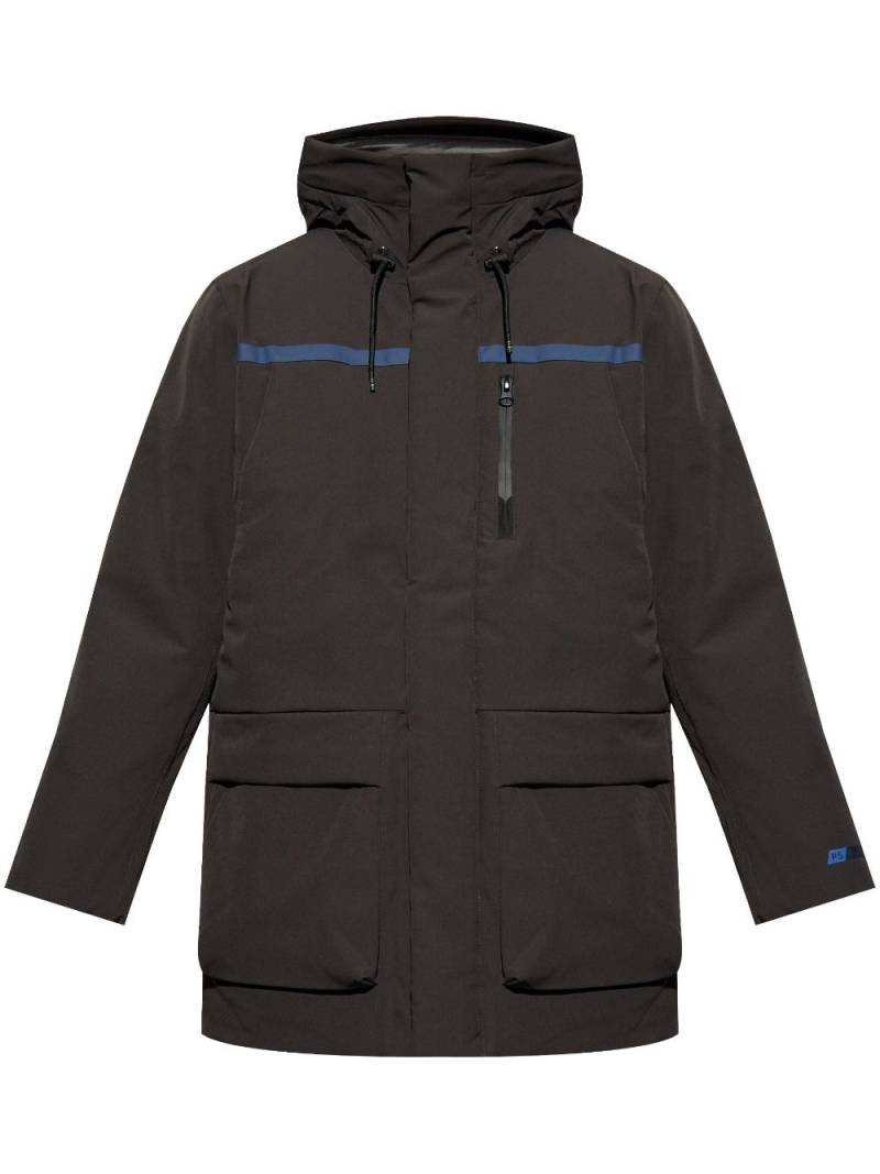 PS Paul Smith logo-print padded coat - Black von PS Paul Smith