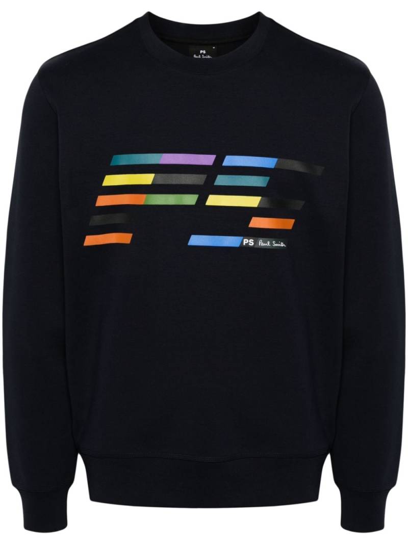 PS Paul Smith logo-print sweatshirt - Blue von PS Paul Smith