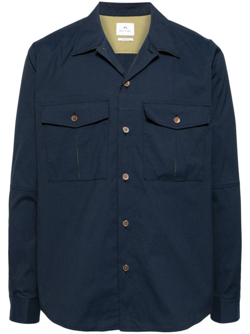 PS Paul Smith long-sleeve cloth shirt - Blue von PS Paul Smith