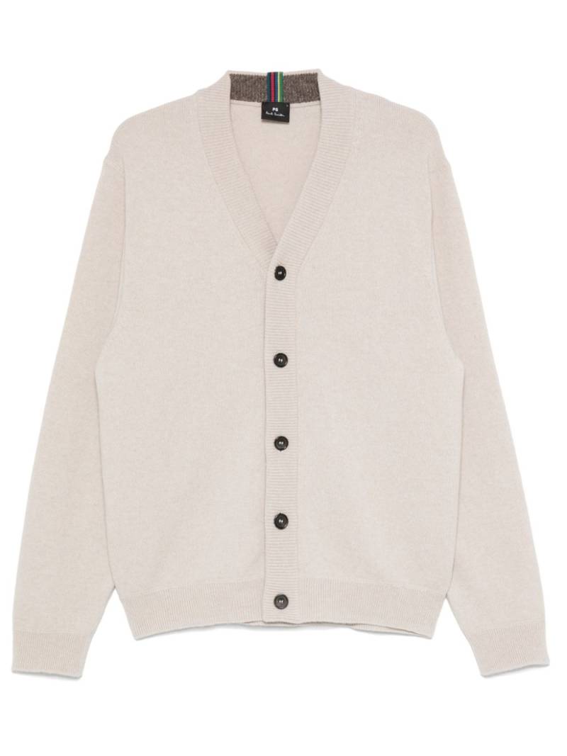 PS Paul Smith merino wool cardigan - Neutrals von PS Paul Smith