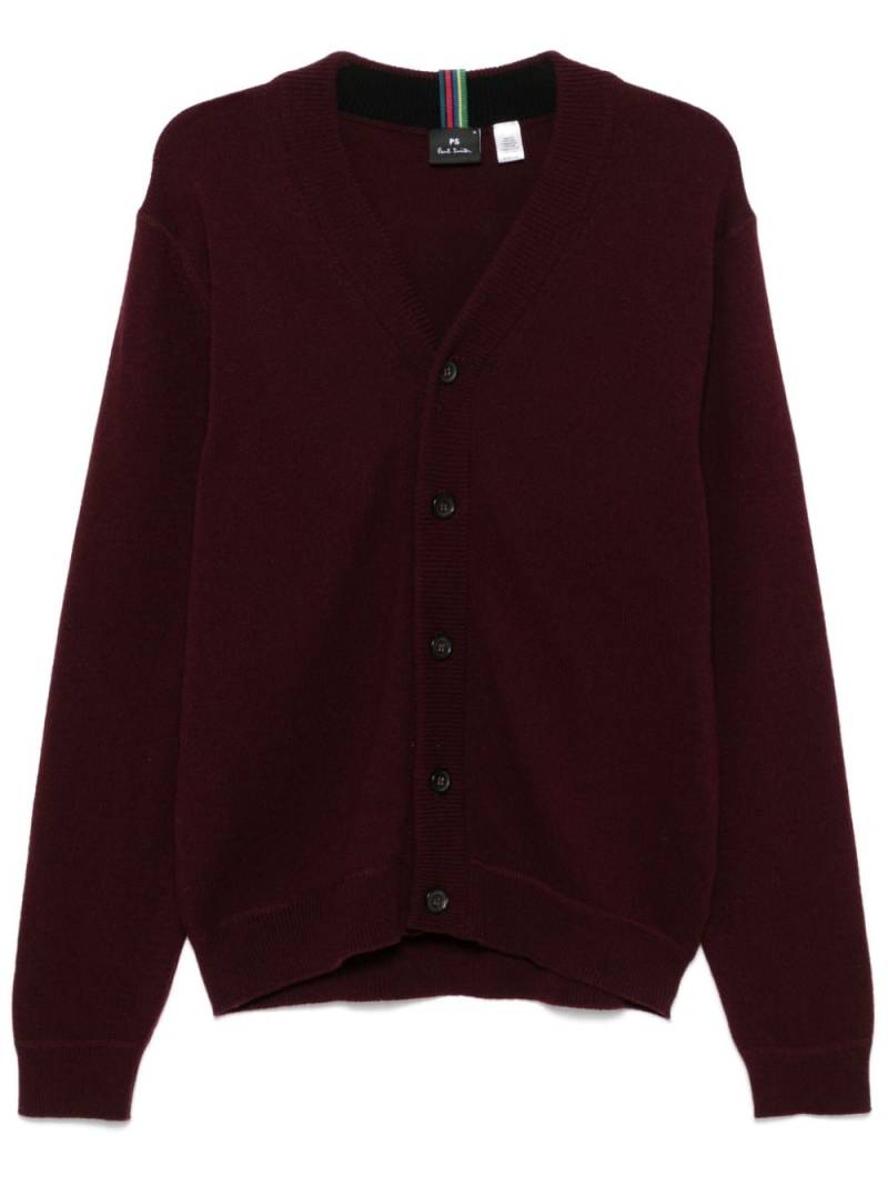 PS Paul Smith merino wool cardigan - Red von PS Paul Smith