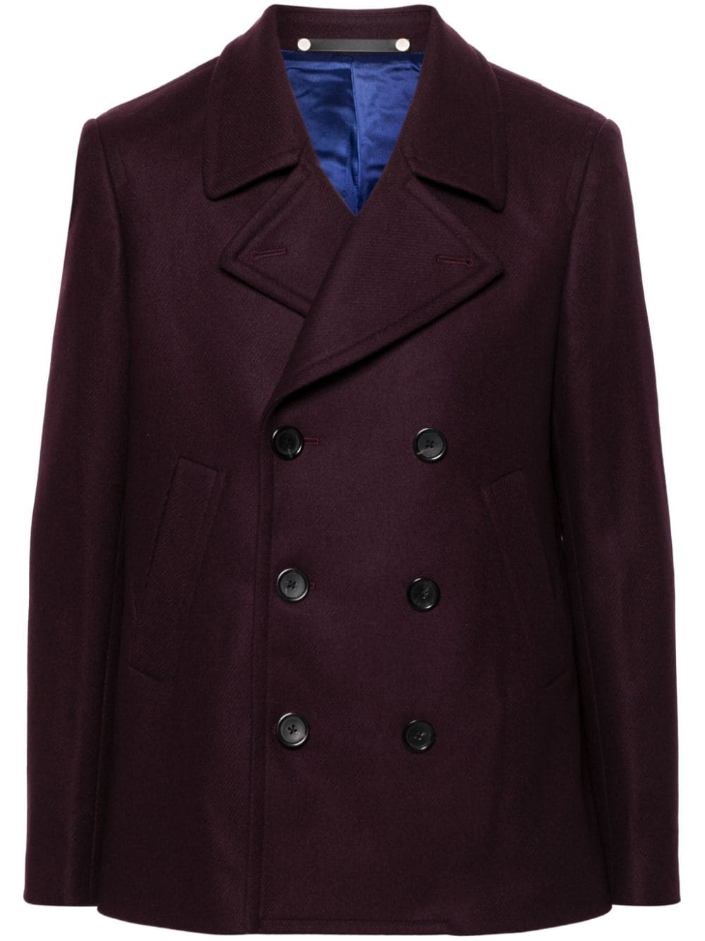 PS Paul Smith notched-lapel peacoat - Purple von PS Paul Smith