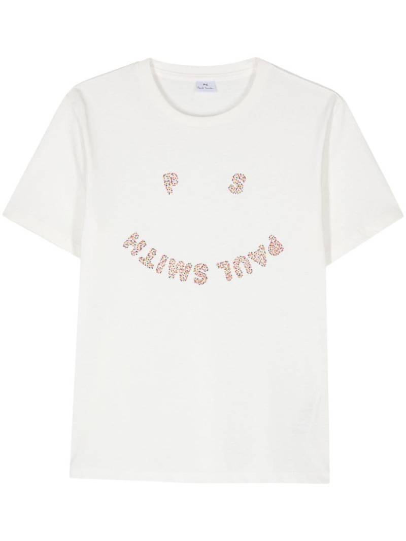 PS Paul Smith raised-logo T-shirt - Neutrals von PS Paul Smith