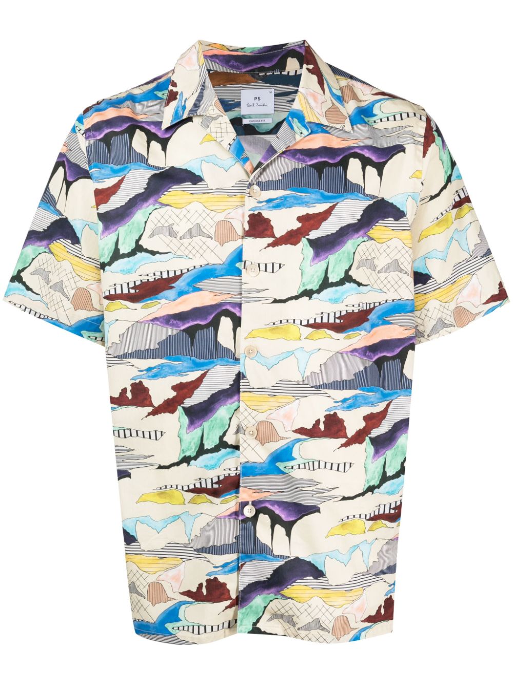 PS Paul Smith short-sleeve organic-cotton shirt - Multicolour von PS Paul Smith