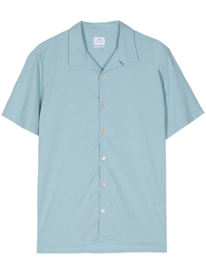 PS Paul Smith short-sleeved organic cotton shirt - Blue von PS Paul Smith