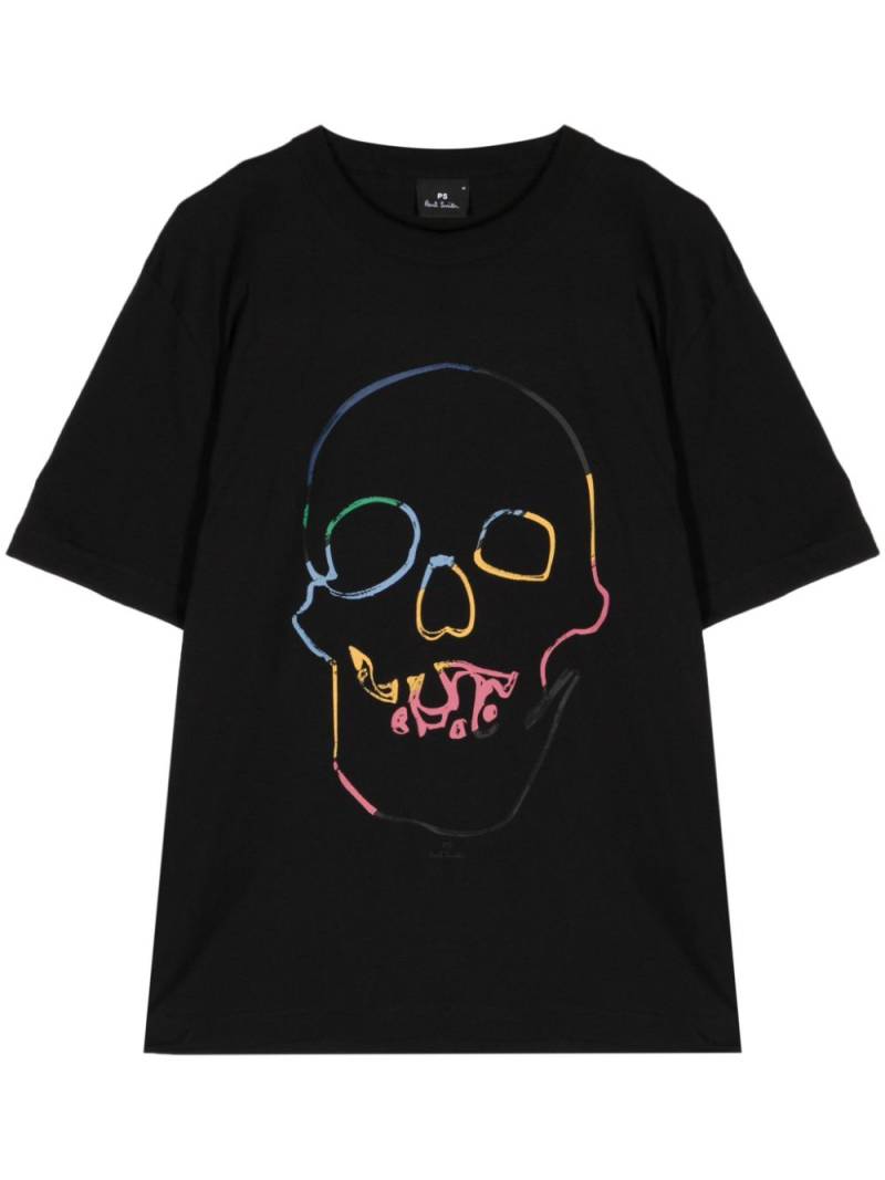 PS Paul Smith skull-print cotton T-shirt - Black von PS Paul Smith