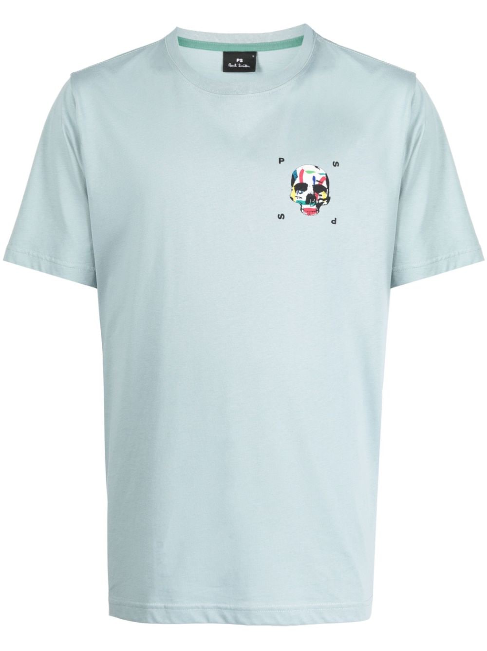 PS Paul Smith skull-print cotton T-shirt - Blue von PS Paul Smith