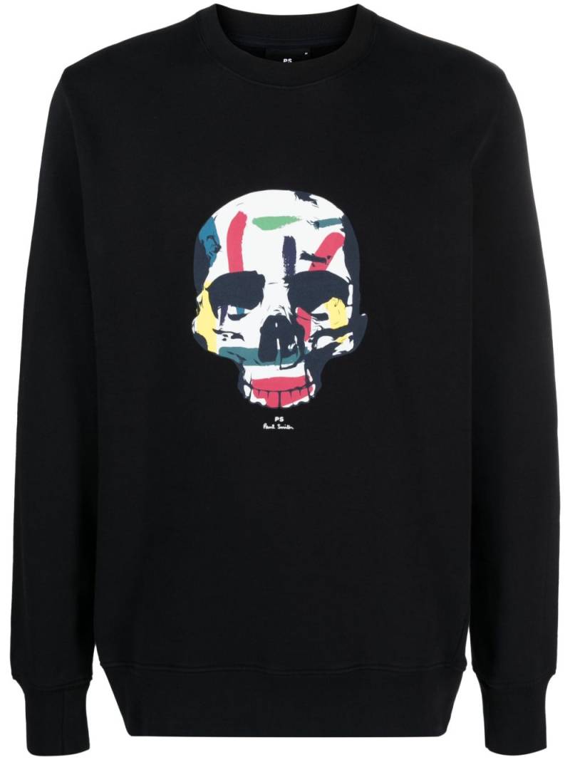 PS Paul Smith skull-print organic-cotton sweatshirt - Black von PS Paul Smith