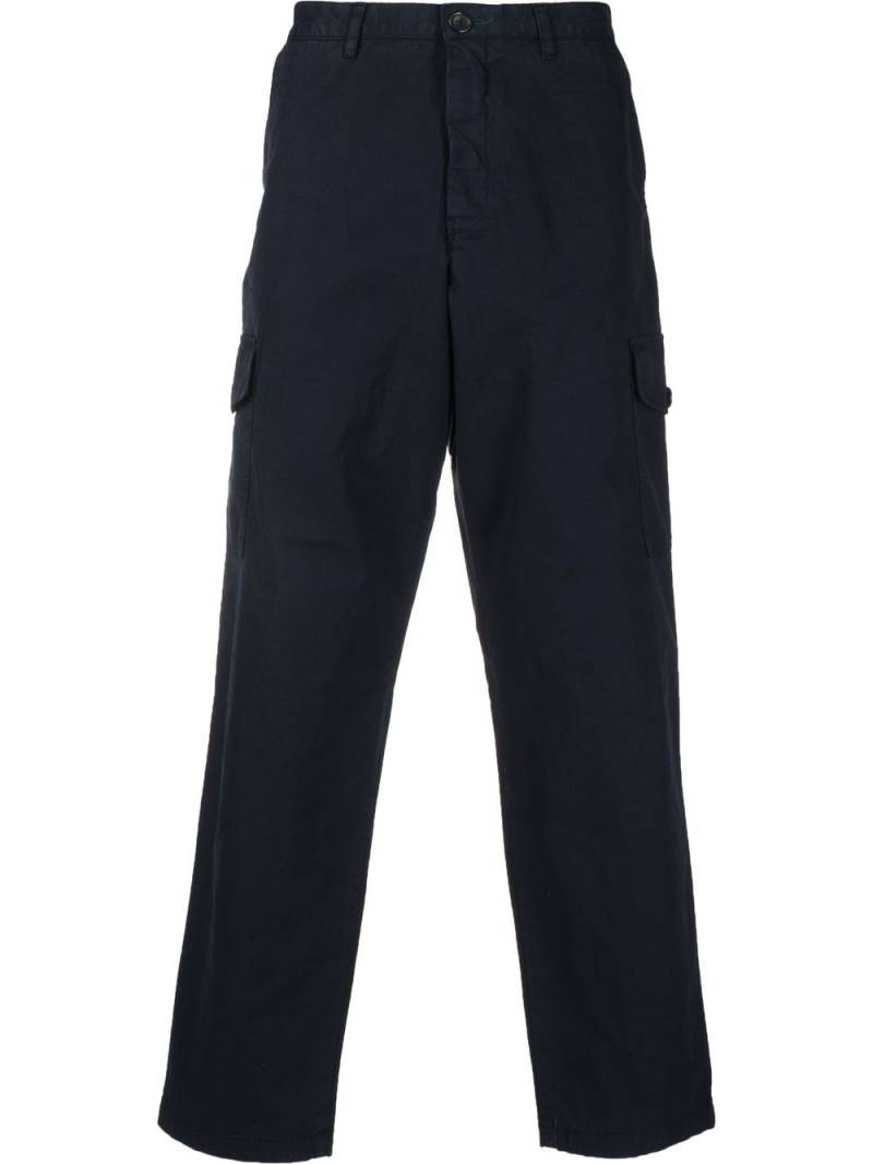 PS Paul Smith straight leg cargo trousers - Blue von PS Paul Smith