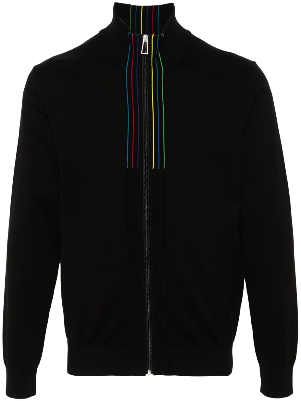 PS Paul Smith stripe-detail cardigan - Black von PS Paul Smith