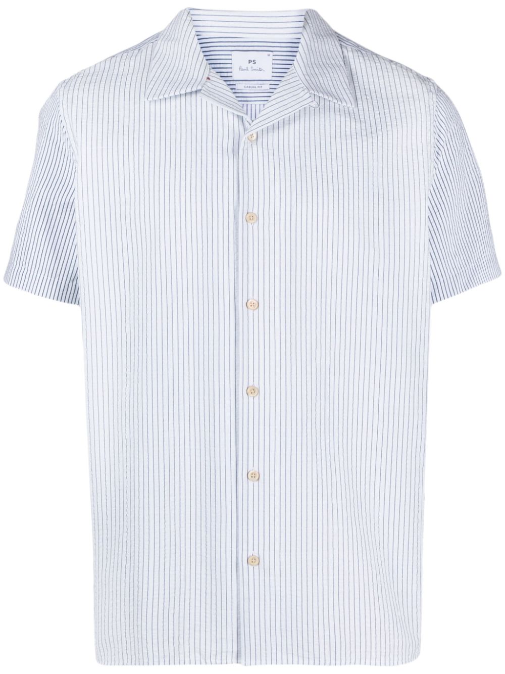 PS Paul Smith striped cotton shirt - White von PS Paul Smith