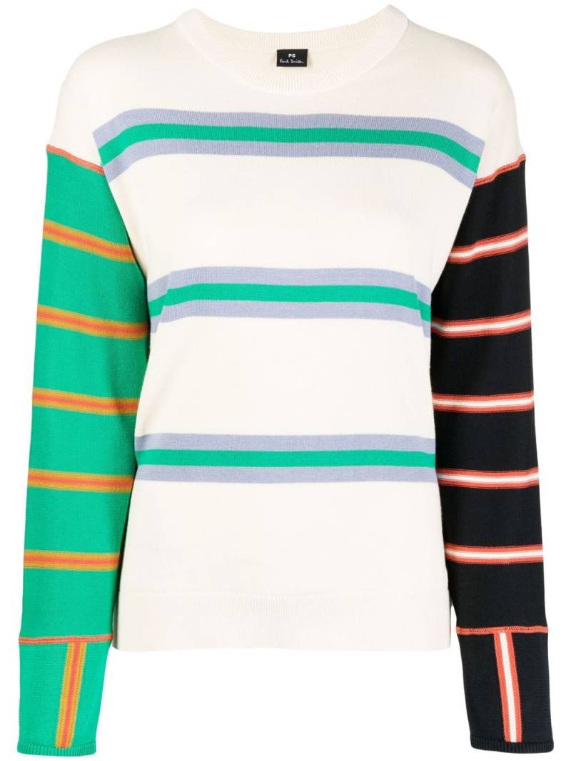 PS Paul Smith striped crew-neck jumper - Multicolour von PS Paul Smith