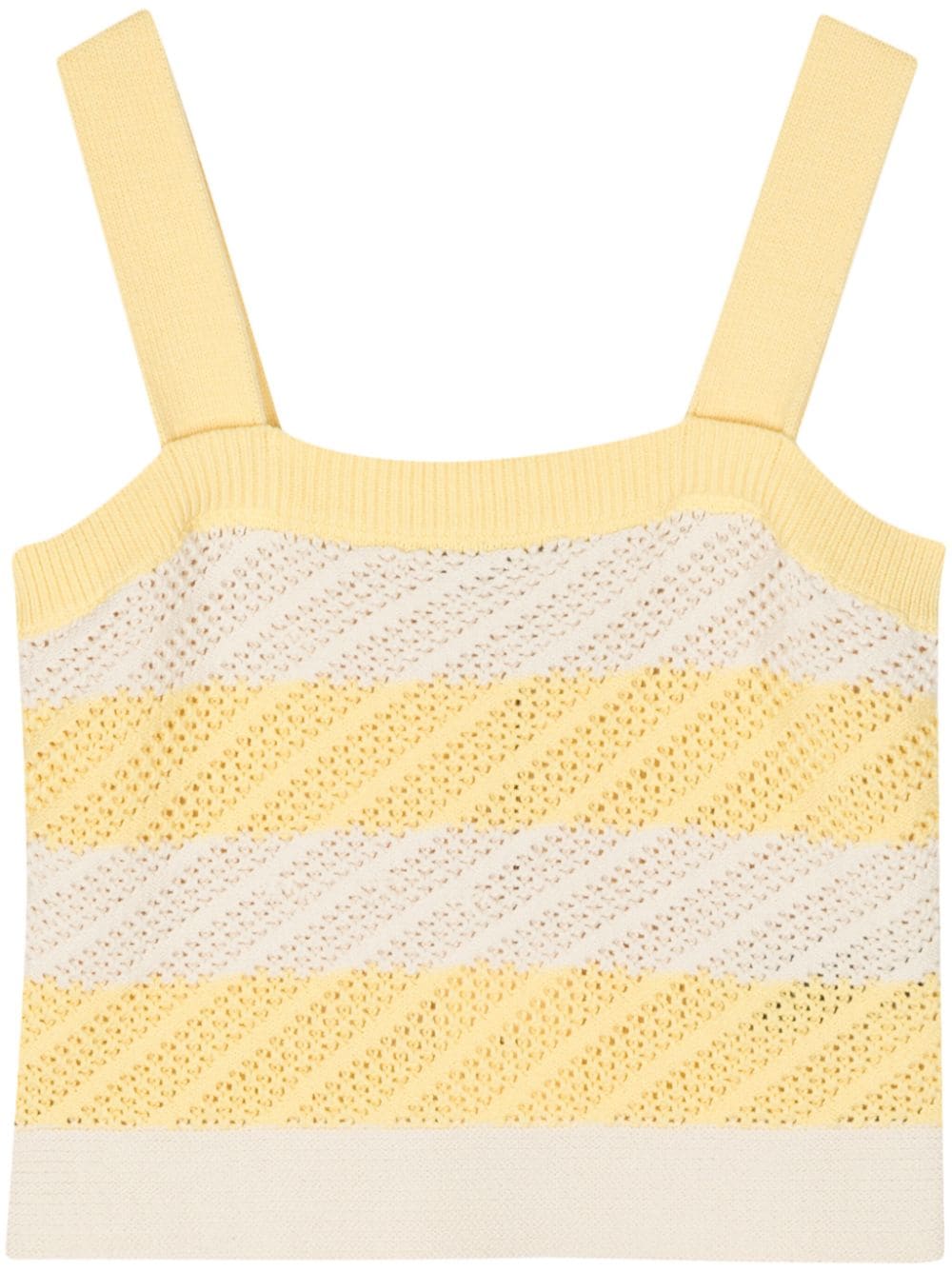 PS Paul Smith striped sleveless knitted top - Yellow von PS Paul Smith