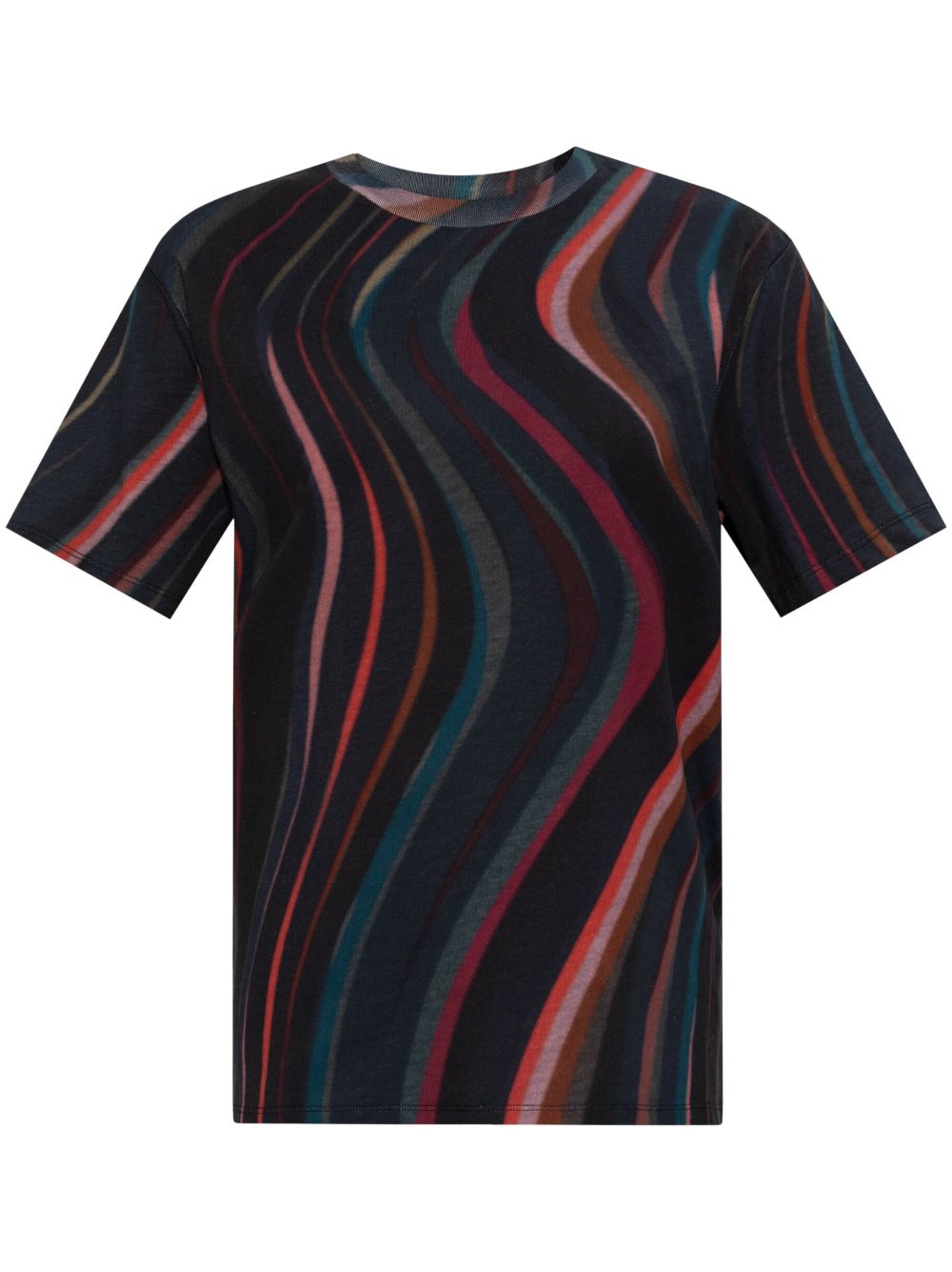 PS Paul Smith swirl-print cotton t-shirt - Black von PS Paul Smith