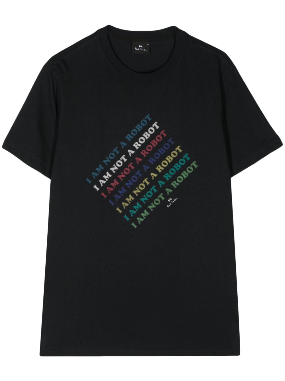 PS Paul Smith text-print organic cotton T-shirt - Black von PS Paul Smith