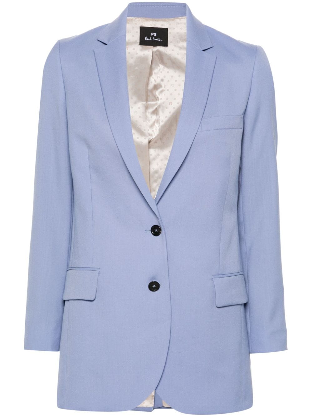 PS Paul Smith wool single-breasted blazer - Blue von PS Paul Smith