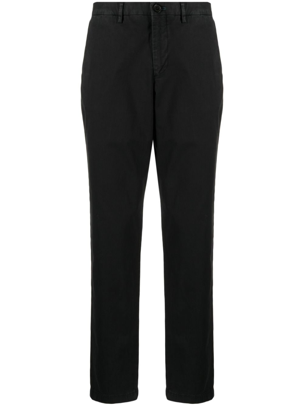 PS Paul Smith zebra-embroidered twill straight-leg trousers - Black von PS Paul Smith