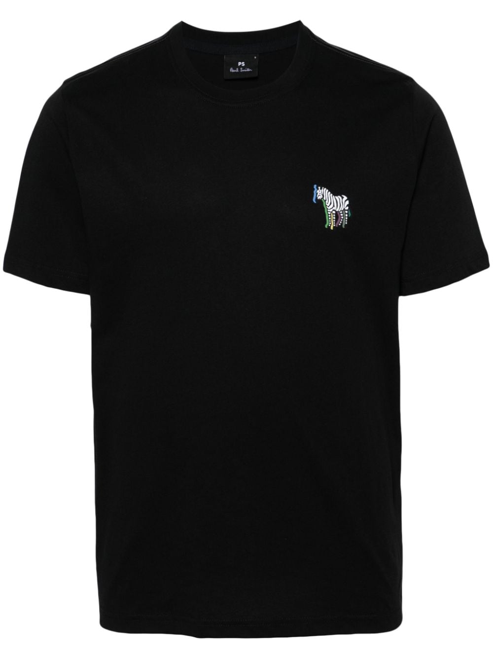 PS Paul Smith zebra-print cotton T-shirt - Black von PS Paul Smith