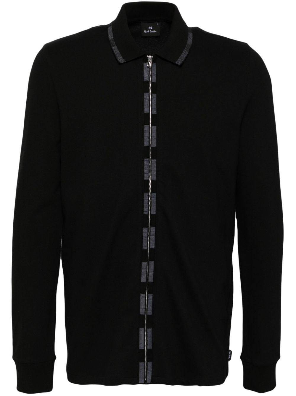 PS Paul Smith zip fastening polo shirt - Black von PS Paul Smith