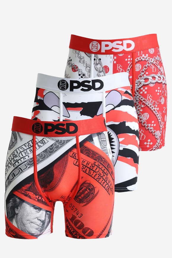 PSD Underwear Dreierpack Boxershorts | Mehrfarbig | Herren  | L von PSD Underwear