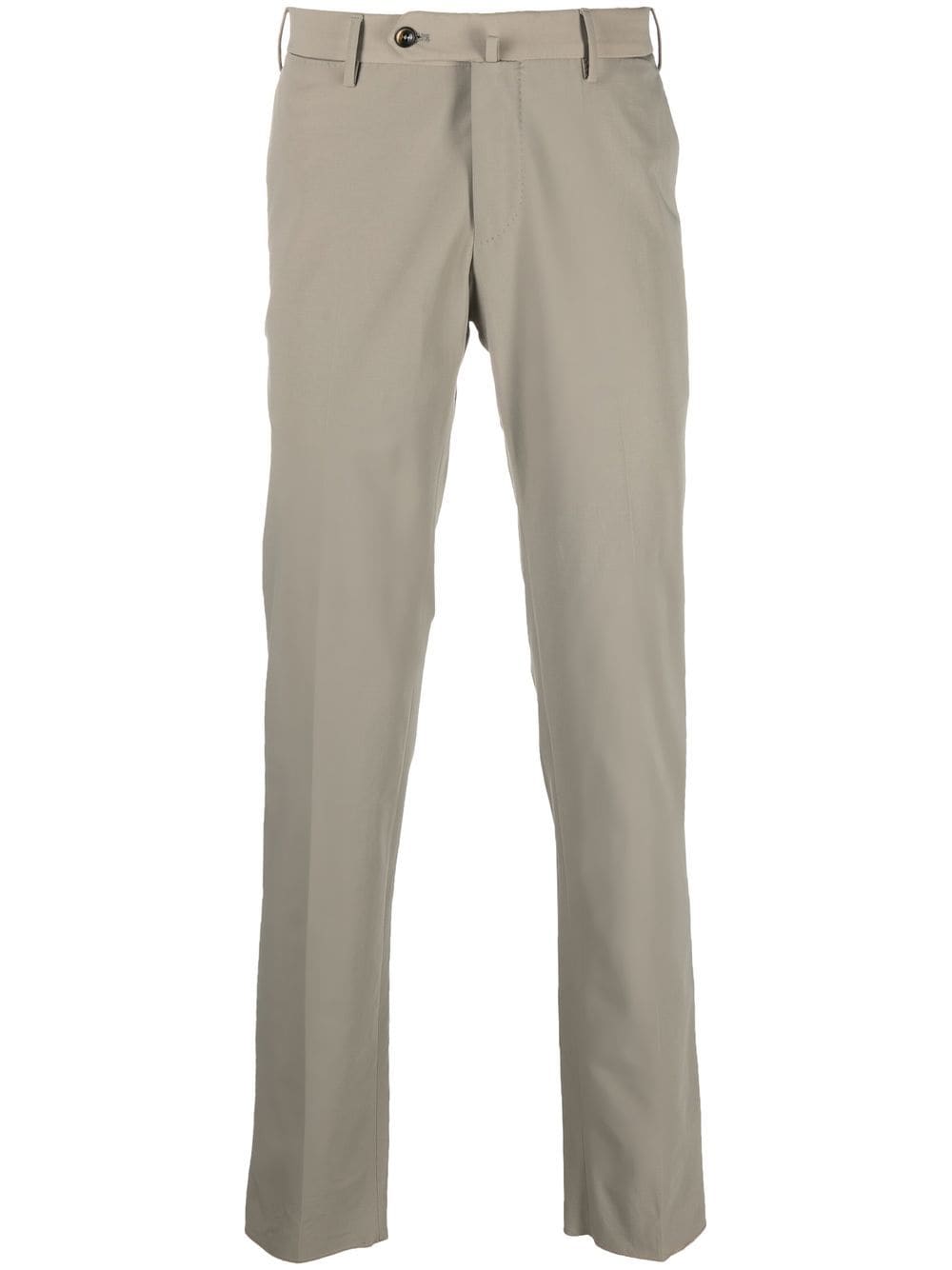 PT Torino pull-tab detail straight-leg trousers - Neutrals von PT Torino