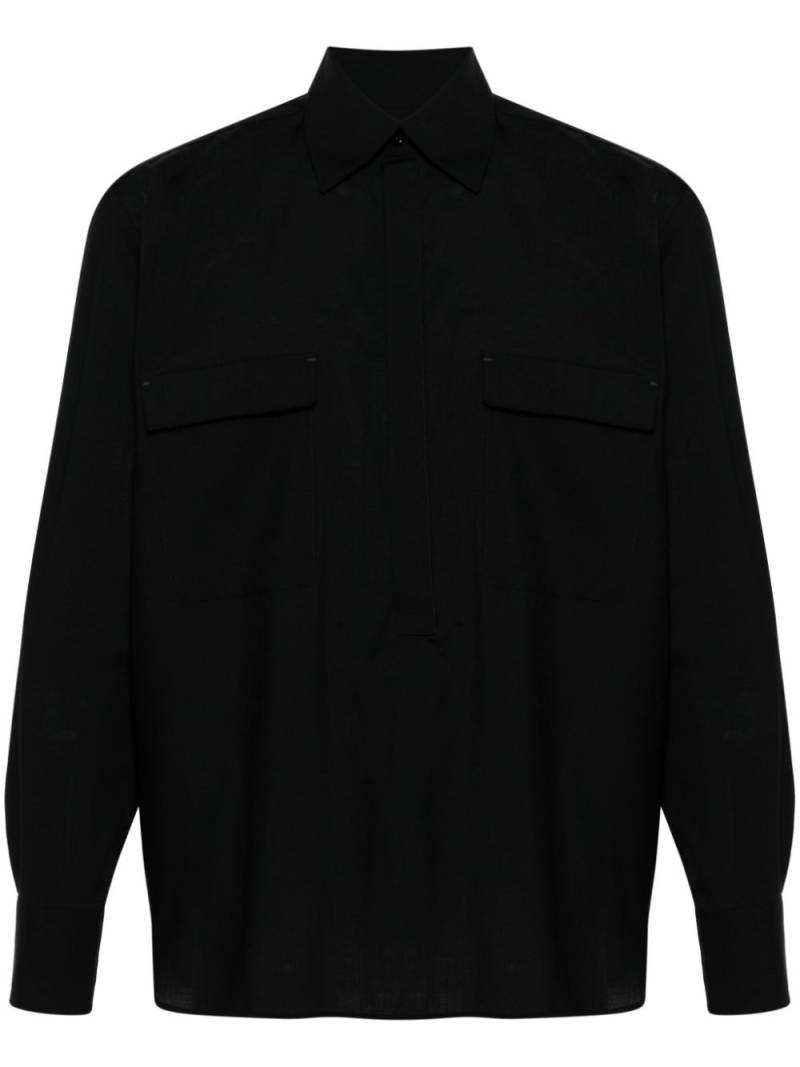 PT Torino Serafino virgin wool shirt - Black von PT Torino