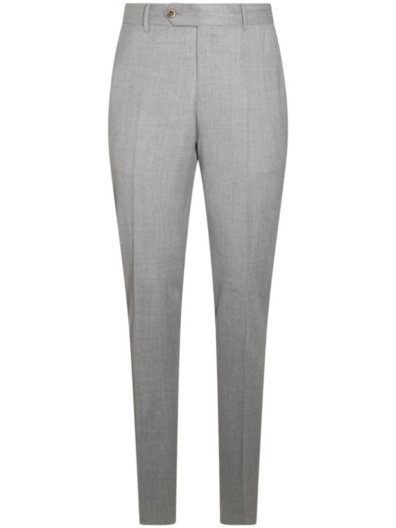 PT Torino button-fastening tapered trousers - Grey von PT Torino