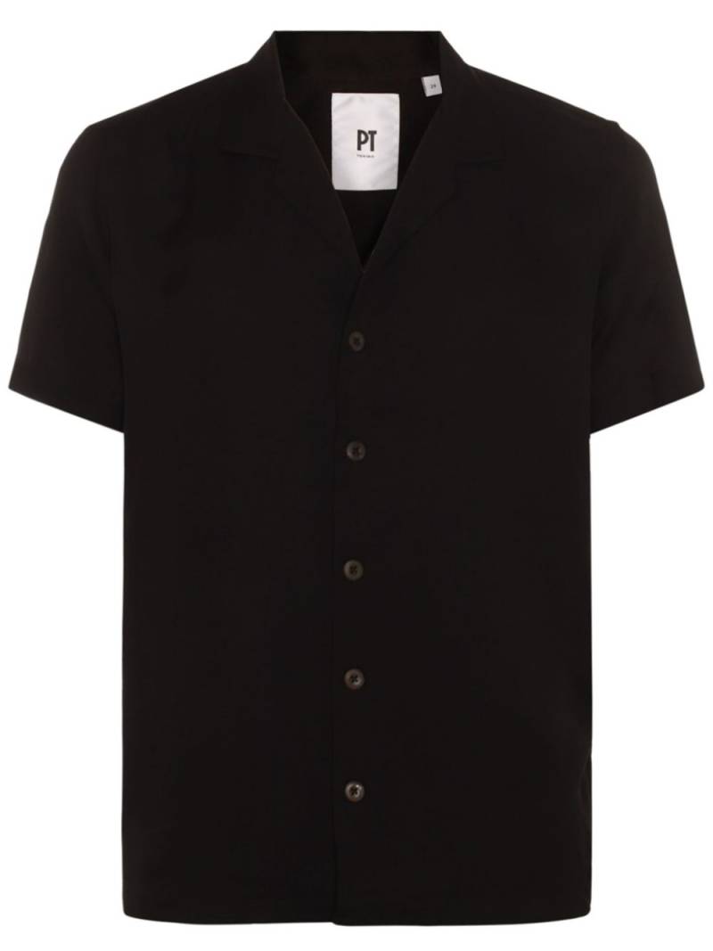 PT Torino camp-collar shirt - Black von PT Torino