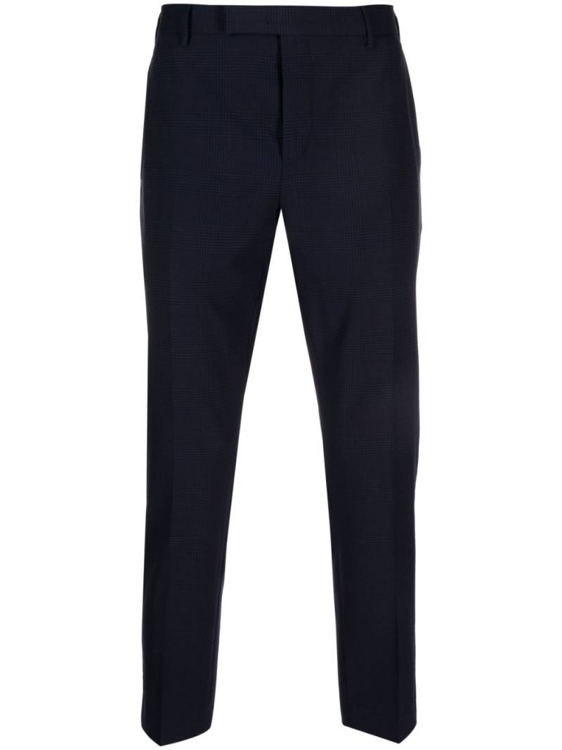 PT Torino check-print tapered trousers - Blue von PT Torino