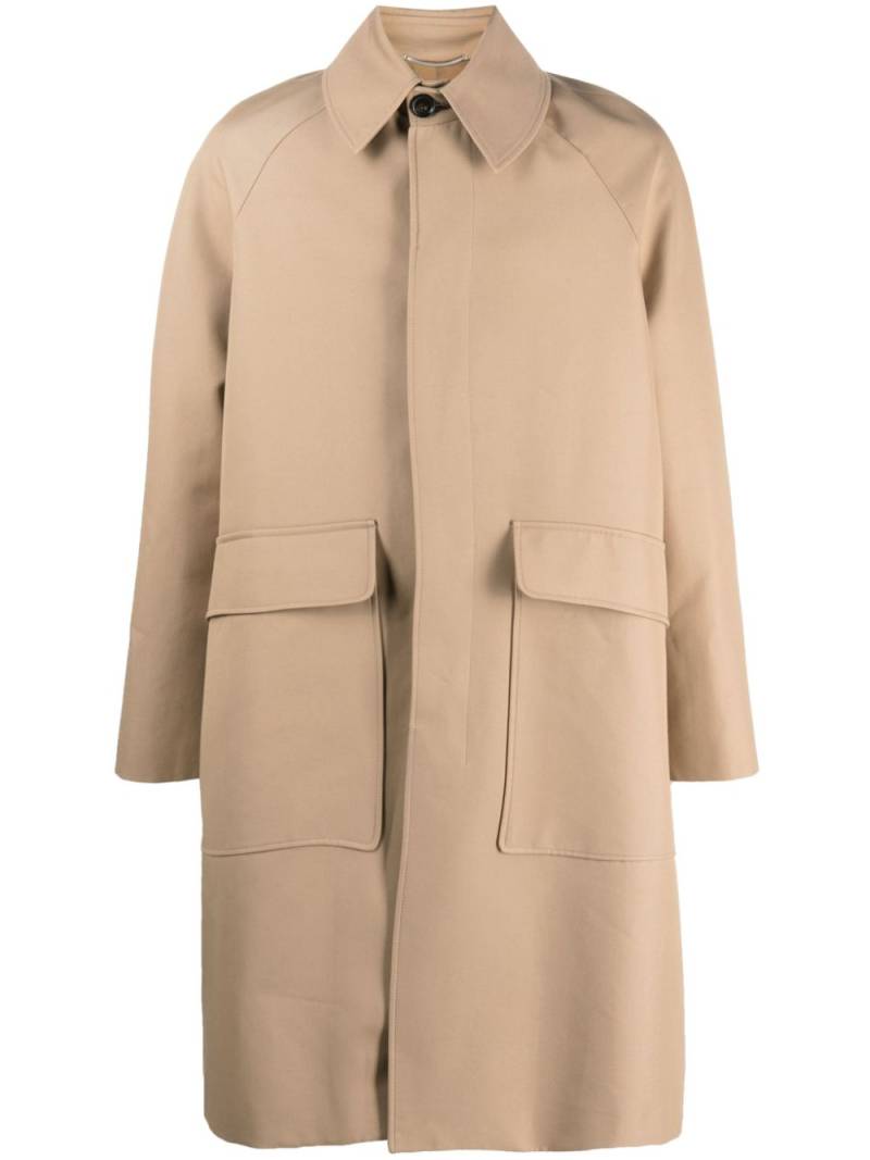 PT Torino concealed-fastening mid-length coat - Neutrals von PT Torino