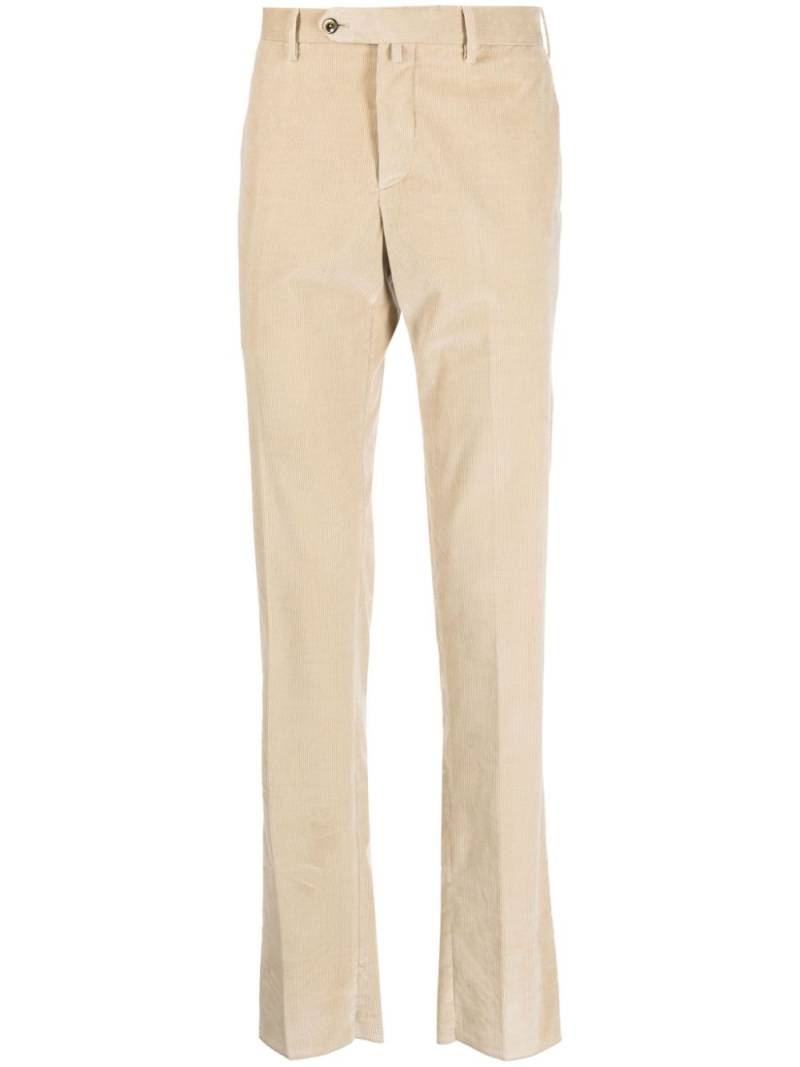 PT Torino corduroy cotton tapered trousers - Neutrals von PT Torino