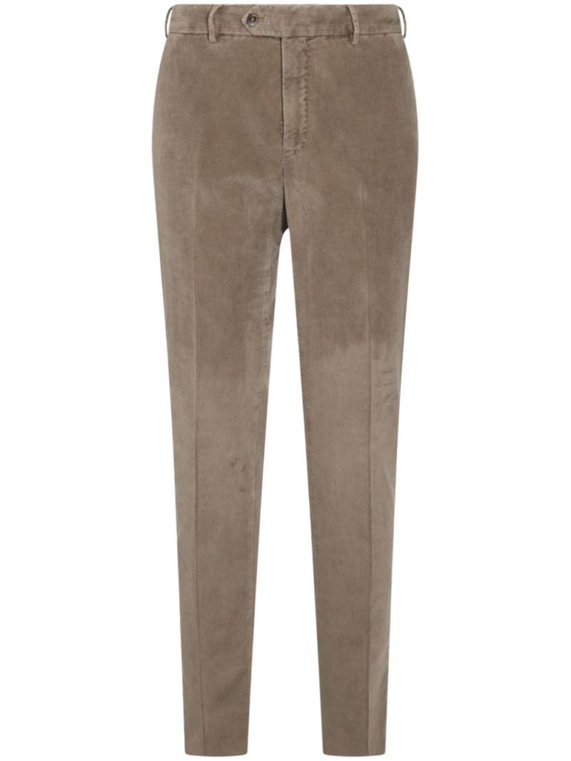 PT Torino corduroy tapered trousers - Brown von PT Torino