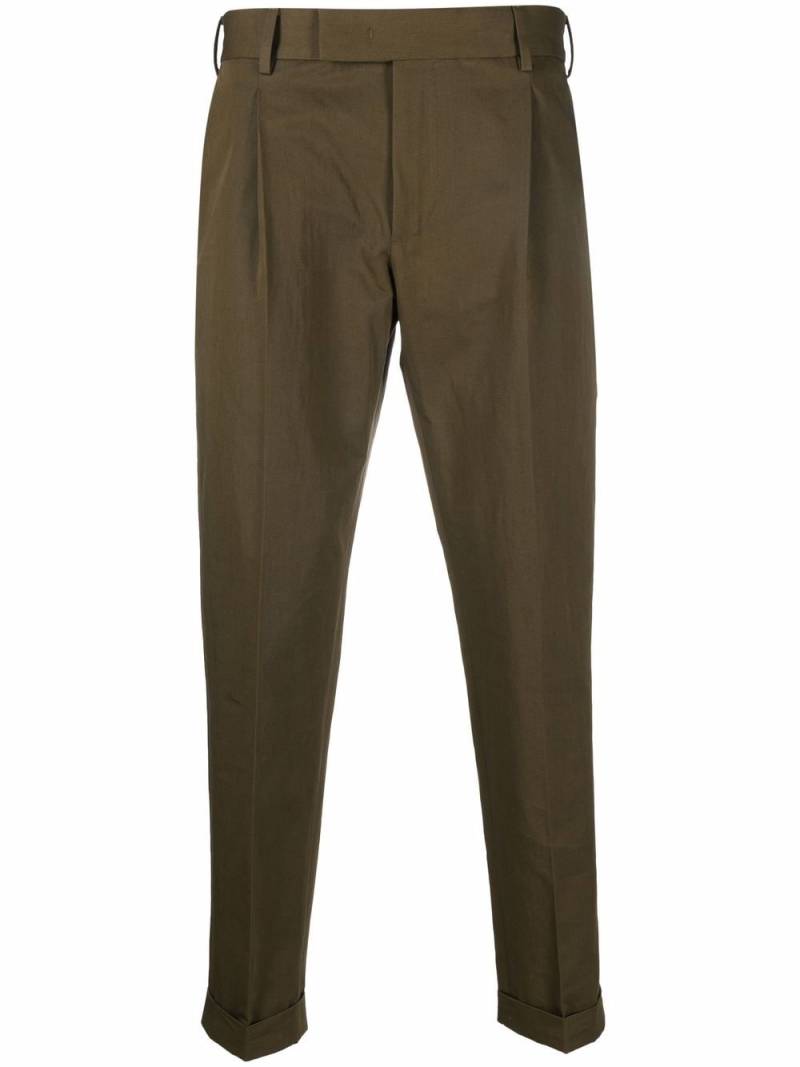 PT Torino cropped tapered-leg trousers - Green von PT Torino