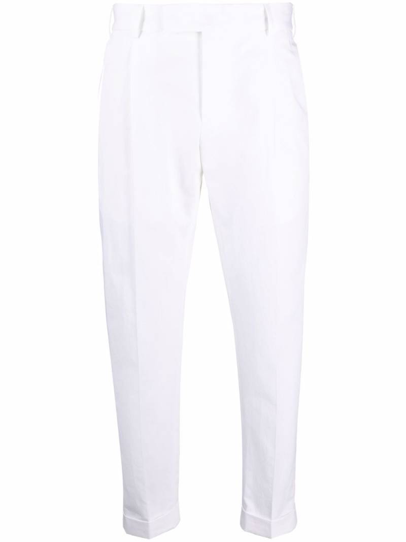 PT Torino cropped tapered-leg trousers - White von PT Torino