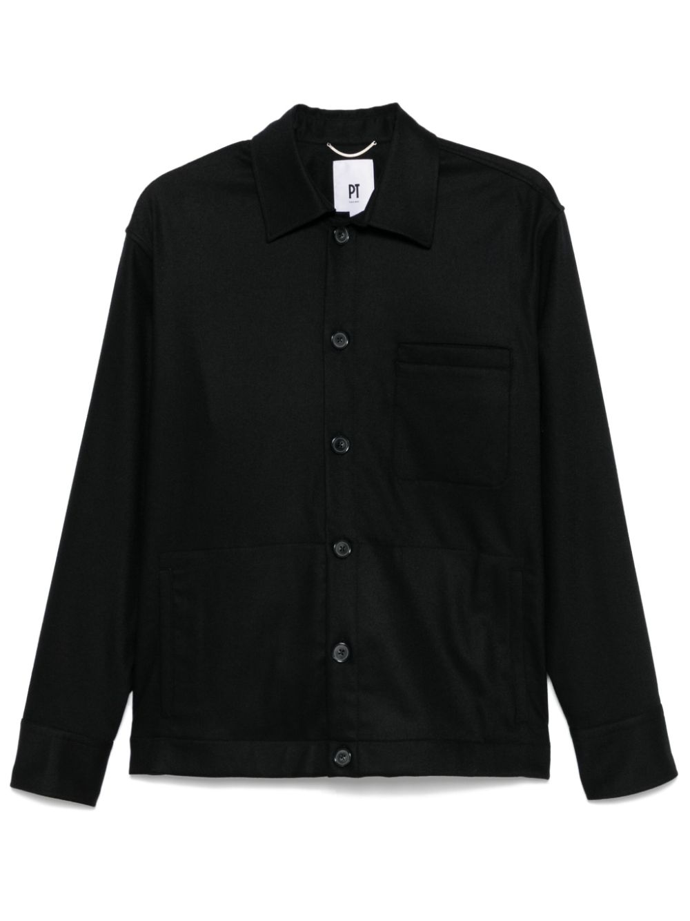 PT Torino felted shirt - Black von PT Torino