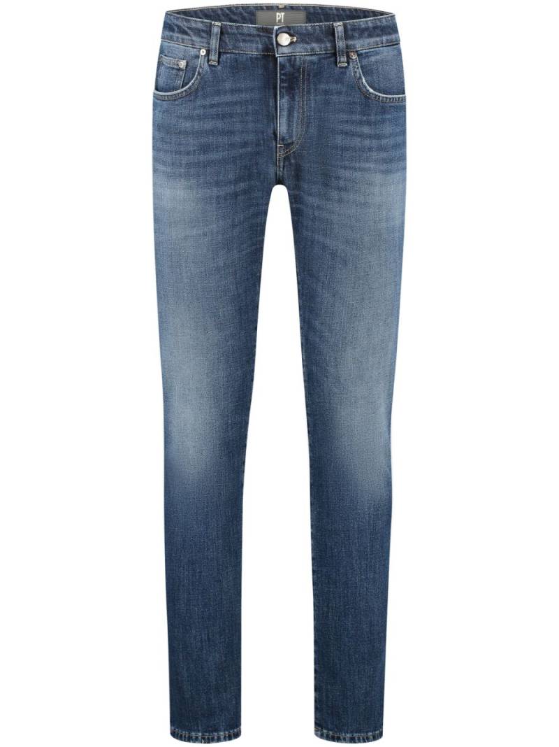 PT Torino logo patch jeans - Blue von PT Torino